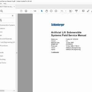 Schlumberger Artificial Lift Submersible Systems Field Service Manual PDF