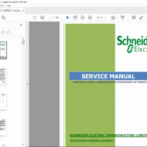 Schneider Electric Transformer Service Manual –  PDF DOWNLOAD