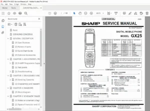 Sharp GX25 Digital Mobile Phone Service Manual Repair Guide PDF Download