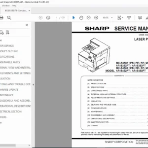 Sharp MX-B450P Service Manual – Repair, Wiring & Diagnostics PDF