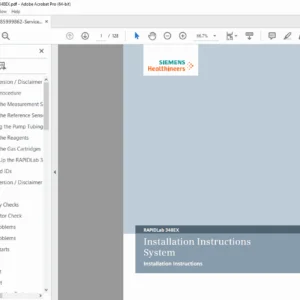 Siemens RAPIDLab 348EX Installation Manual - PDF