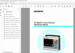 Siemens SC 6002XL Patient Monitor Service Manual PDF (Infinity Series)