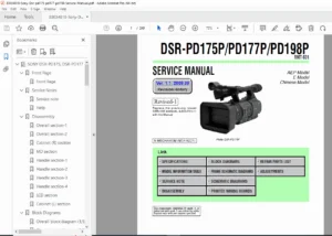 Sony DSR-PD175P PD177P PD198P Service Manual  PDF
