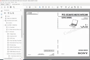 Sony VAIO PCG-XG38 / XG38K / XG39 / XG39K Service Manual PDF