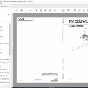 Sony VAIO PCG-XG38 / XG38K / XG39 / XG39K Service Manual PDF