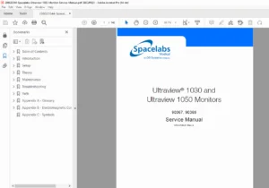 Spacelabs Ultraview 1030 Patient Monitor Service Manual Repair Guide PDF