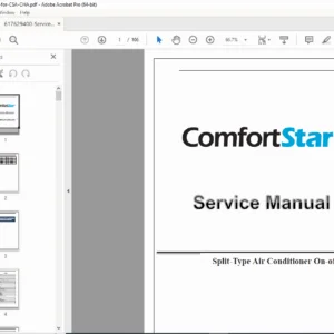 Split-Type Air Conditioner CSA / CHA Series Service Manual (PDF)