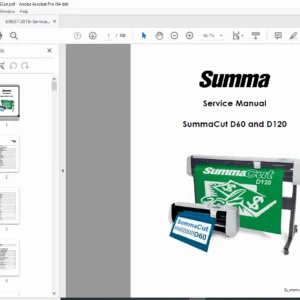 SummaCut D60 & D120 Vinyl Cutter Service Manual PDF