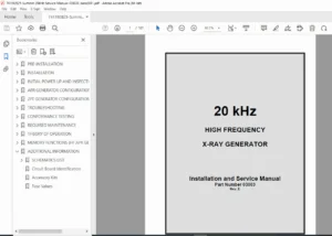 Summit 20kHz High Frequency X-Ray Generator Service Manual PDF