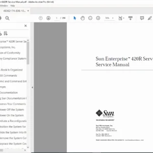 Sun Enterprise 420R Server Service Manual - Professional Repair Guide PDF