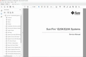 Sun Fire E20K E25K Systems Service Manual — Repair, FRU & Diagnostics (PDF)