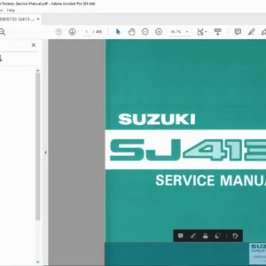 Suzuki SJ413 Samurai Factory Service Manual PDF DOWNLOAD