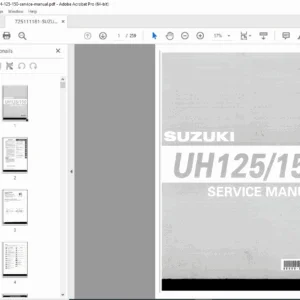 Suzuki UH125 / UH150 Service Manual (K2 2002) – Specs & Maintenance PDF