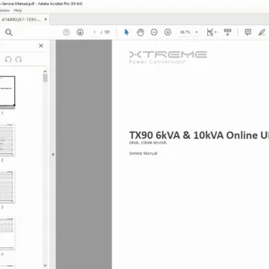 TX90 6kVA-10kVA UPS Service Manual  PDF