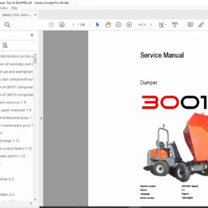 Tier III Dumper Service Repair & Maintenance Manual PDF Download