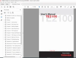 Toshiba Satellite Pro 2100 Service Manual PDF