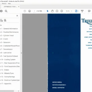 Triumph Trophy Daytona Trident Tiger Service Manual – PDF