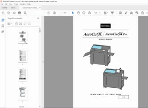 Uchida AeroCut X & X Pro Service Repair Manual – PDF Download