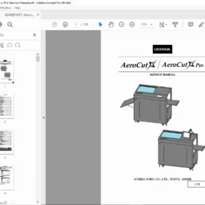 Uchida AeroCut X & X Pro Service Repair Manual – PDF Download