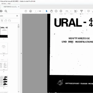 Ural-4320 & 4420 Betriebsanleitung Deutsch PDF Handbuch