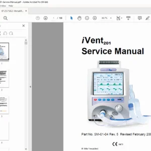 VersaMed iVent201 Ventilator Service, Calibration & Test Manual PDF