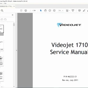 Videojet 1710 Service Manual PDF (IP55 & IP65 Models)