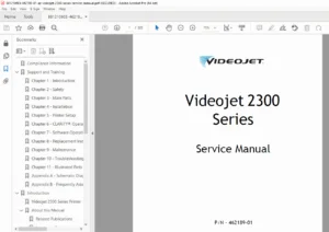 Videojet 2300 Series 2340 2350 2360 Service Manual PDF