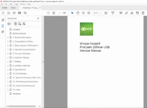 Wincor Nixdorf ProCash 2054xe USB ATM Service Manual NCR Repair PDF