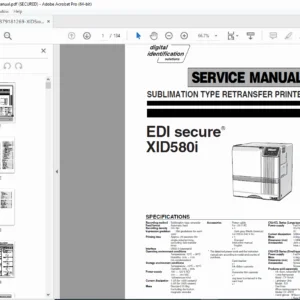 XID 5xxi Retransfer Card Printer Service Manual PDF — Repair Guide