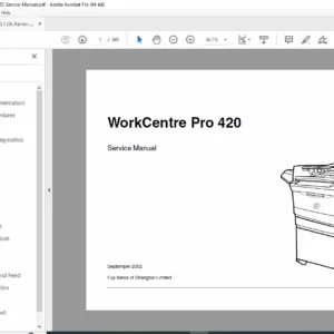 Xerox WorkCentre Pro 420 Service Manual (Sept 2002) – PDF