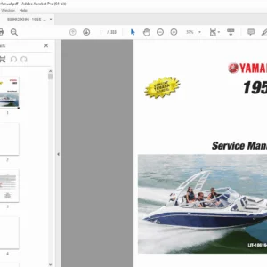 Yamaha 195S Service Manual (2020+) - 1.8L SVHO Engine & Jet Pump Repair PDF