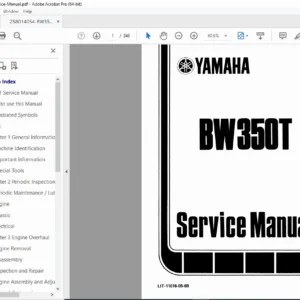 Yamaha BW350T Big Wheel 350 Service Manual 1987 PDF