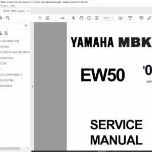 Yamaha EW50 Slider Service Manual (2000) & Repair Guide PDF