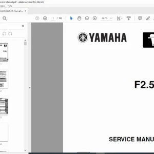 Yamaha F2.5A 2.5hp Outboard Service Manual PDF
