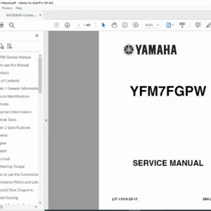 Yamaha Grizzly 660 YFM660F Service Repair Manual 2002-2008 PDF Download