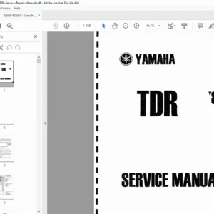 Yamaha TDR 1988 Service Manual (PDF) – Engine, Electrical & Wiring