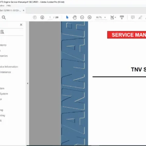 Yanmar TNV Series 2TNV70 3TNV70 3TNV76 Engine Service Manual PDF