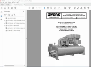 York YK MaxE Centrifugal Chiller Operation Manual (OptiView Control) - PDF