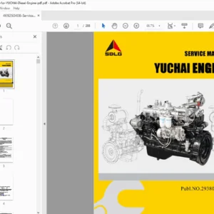 Yuchai WD10 Mechanical Pump Diesel Engine Service Manual PDF