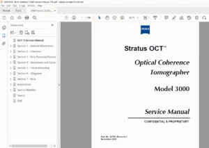 ZEISS Stratus OCT 3000 Service Manual – PDF