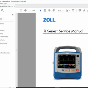 ZOLL X Series Defibrillator Service Repair Manual Rev D – PDF