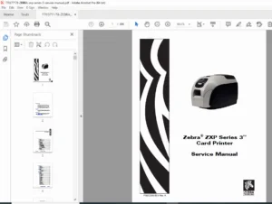 Zebra ZXP Series 3 Service Manual PDF — Repair & Diagnostics Guide