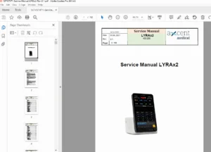 aXcent LYRAx2 Ventilator Service Manual Repair Guide Medical Equipment PDF