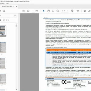 eVolution 3e Ventilator User Manual Rev F (EVM500041) – PDF