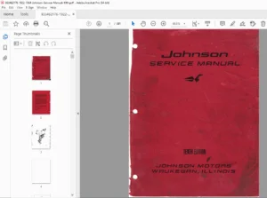 1922–1964 Johnson Outboard Service Manual (10th Ed.) PDF