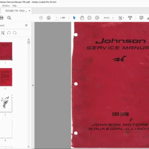 1922–1964 Johnson Outboard Service Manual (10th Ed.) PDF