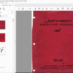 1922–1964 Johnson Outboard Service Manual (10th Ed) PDF DOWNLOAD