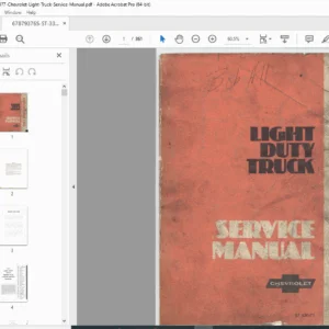 1977 Chevrolet Light Duty Truck Chassis Service Manual (Series 10-35)  PDF