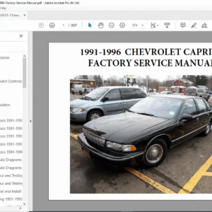 1991-1996 Chevrolet Caprice Factory Service Manual PDF (OEM Repair Guide)