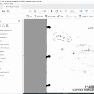 1991 Acura NSX Service Manual (Factory Repair Book) – PDF Download